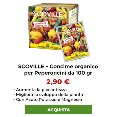 SCOVILLE - Concime organico per peperoncini da 100 gr