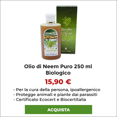 Olio di Neem Puro confezione da 250 grammi.