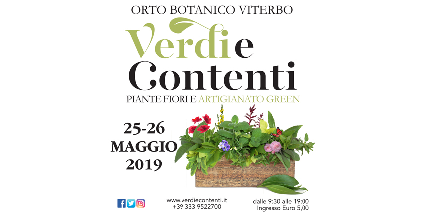 Verdi e contenti - 25 e 26 maggio 2019